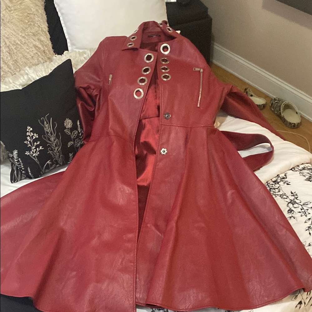 Red Women's Jacket - Picture 2 of 3